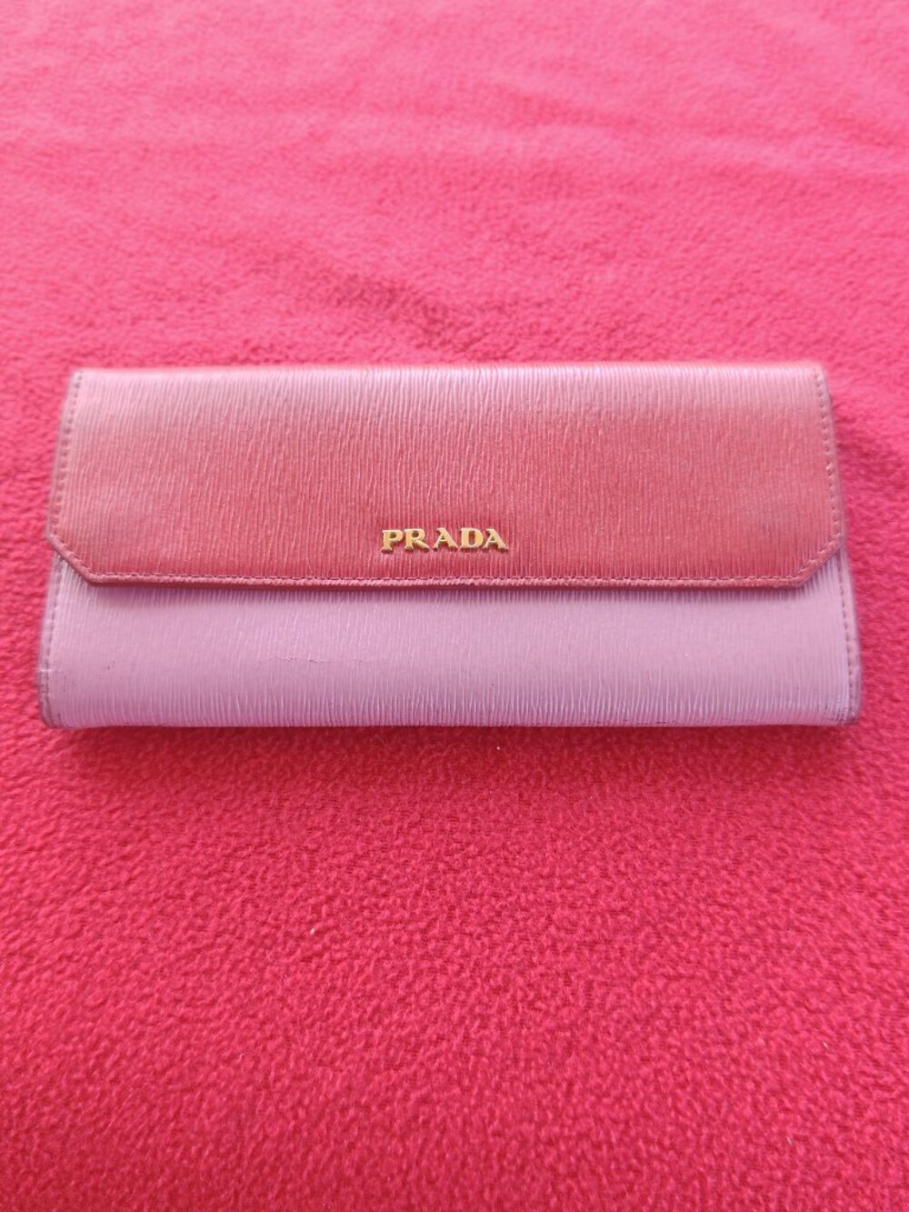 Prada Vitello Move Long Continental Wallet – Dusty Pink/Mauve
